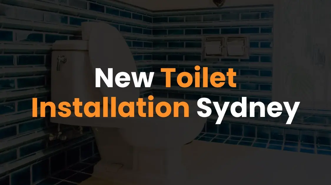 New Toilet Installation, Stanmore Rd in Petersham, NSW